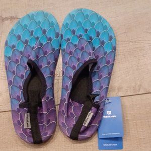 Unisex Watelves Water Shoes/Aqua Socks with Fishscale Design for Swimming, Beach